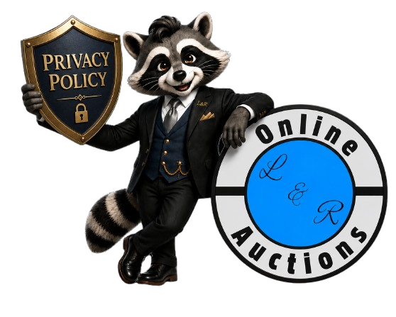 BidBeeny Bandit holding Privacy Policy shield